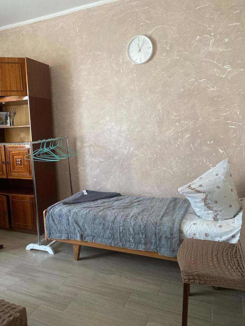 Bed, Photo of the whole room, Bedroom, towels, wardrobe