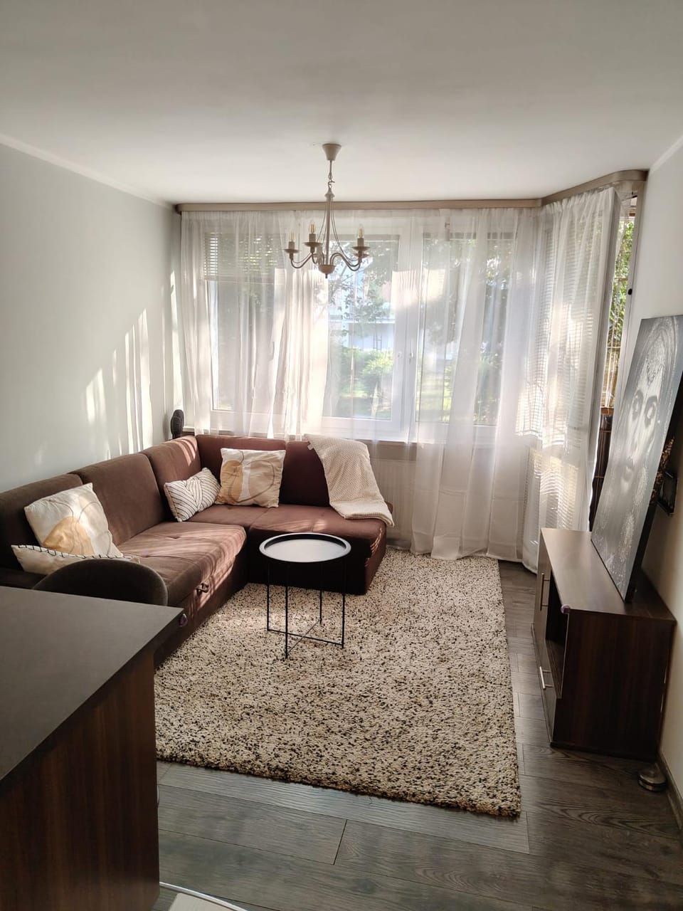 Bed, Living room, Photo of the whole room, Seating area