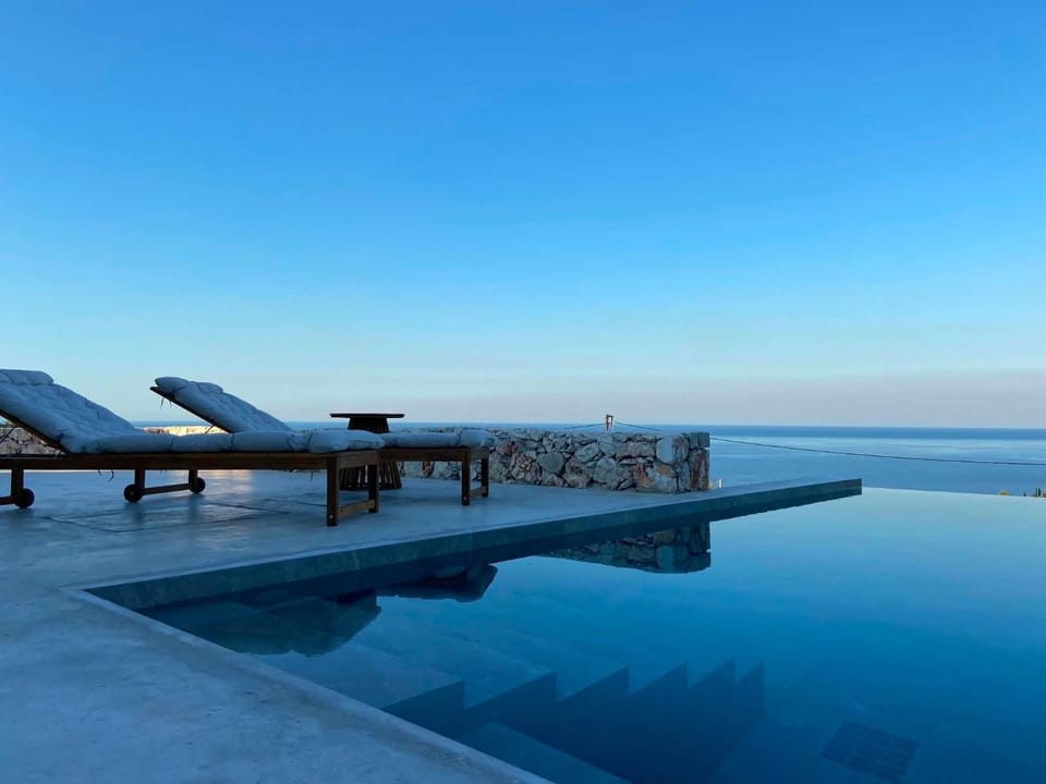Patio, Day, Natural landscape, Pool view, Sea view, Swimming pool, sunbed