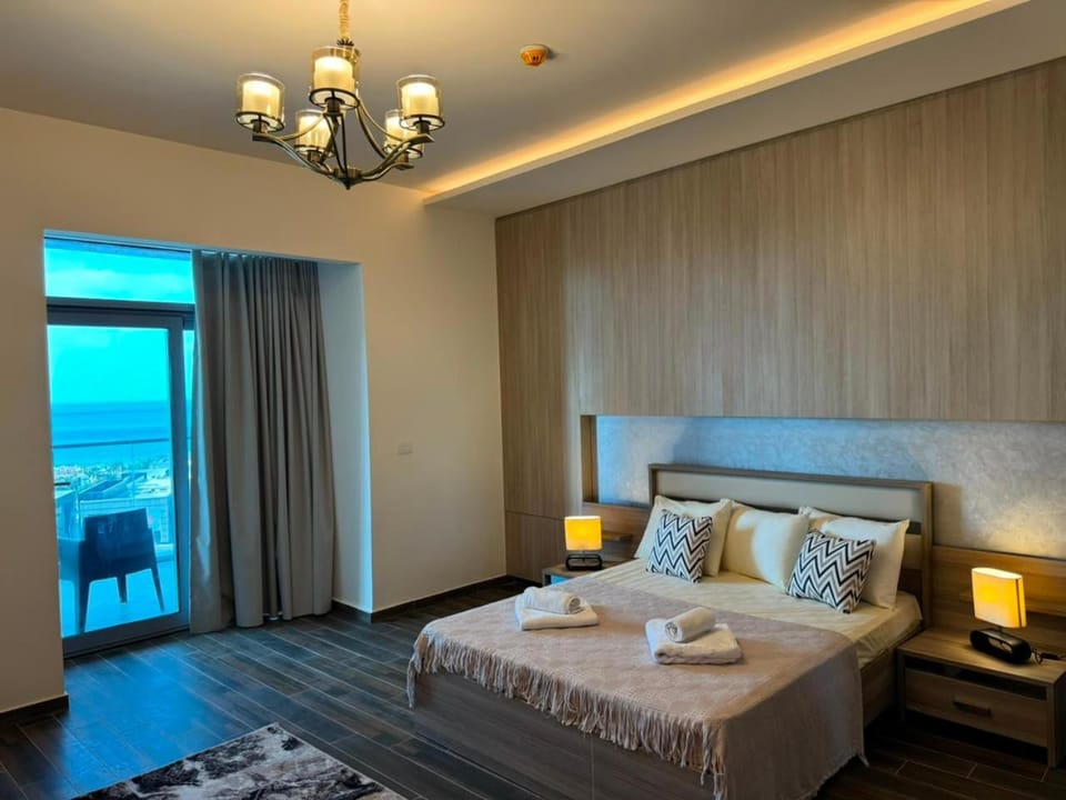 New Alamein - Luxury The Gate Towers Direct Sea View Apartment in Egypt