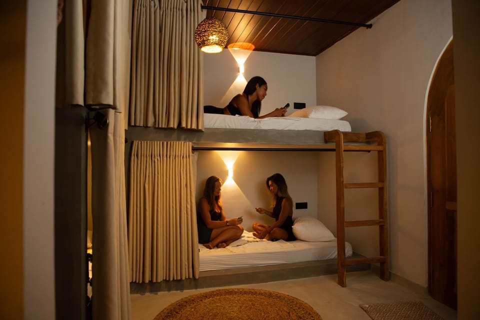 Bed, People, Bedroom, group of guests