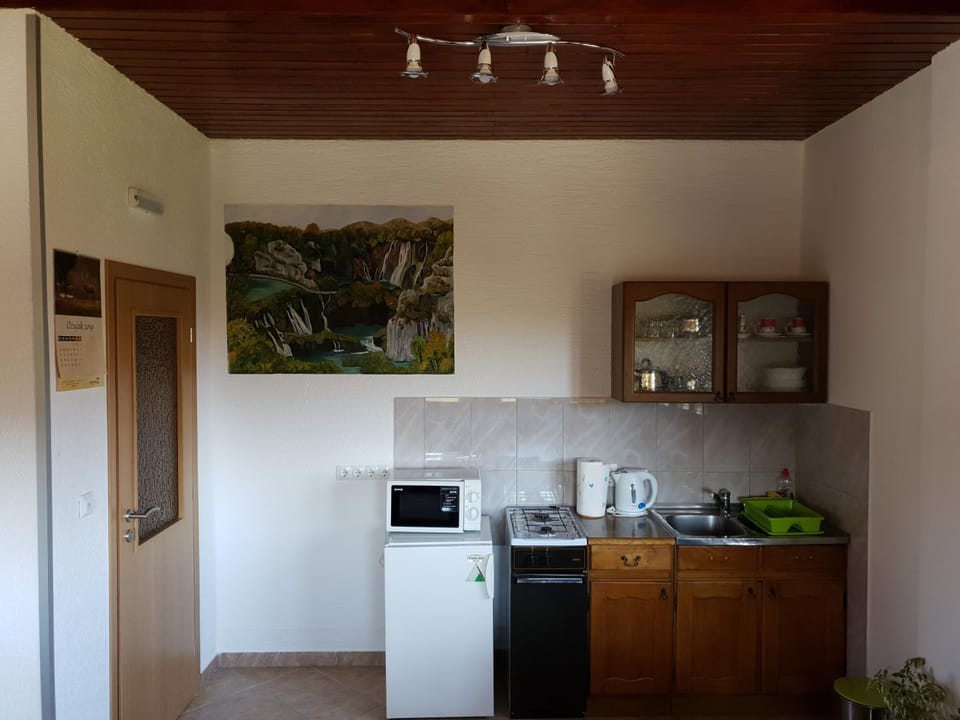 Kitchen or kitchenette, Living room, Dining area
