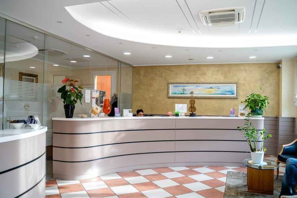 Lobby or reception, group of guests