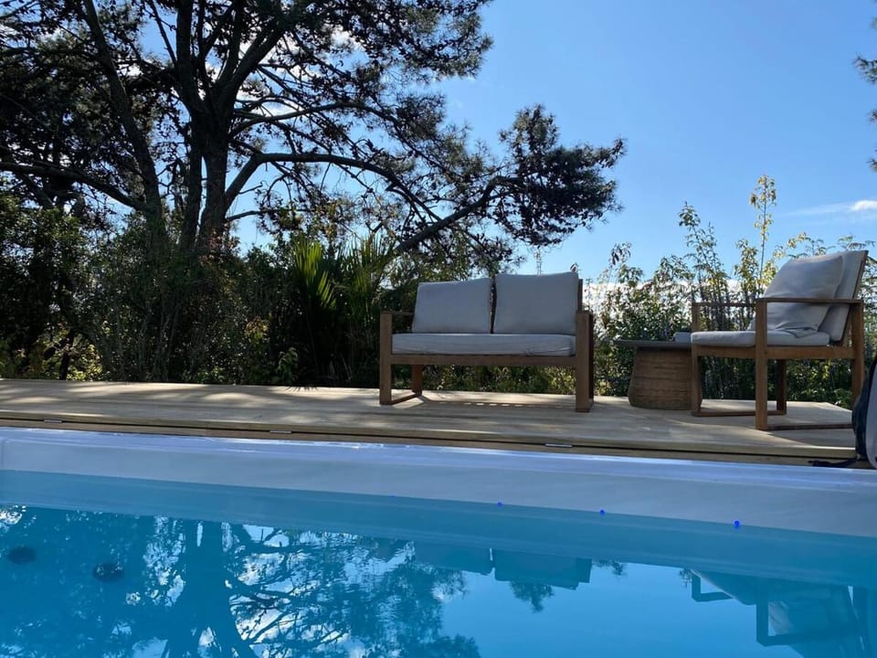 Pool view, sunbed