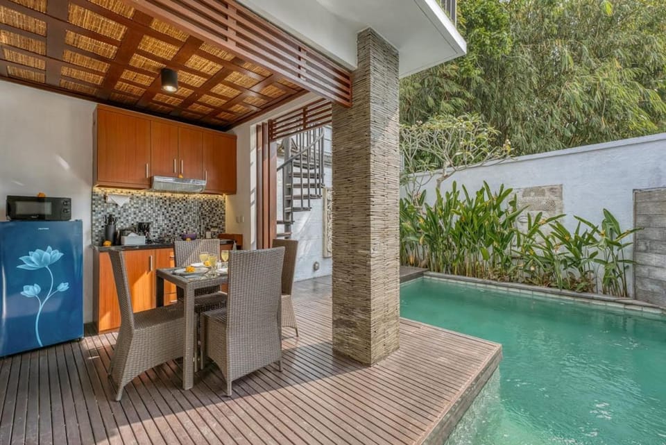 Hidden Tropical 2bd Villa with Pvt Pool in Canggu Villa in North Kuta