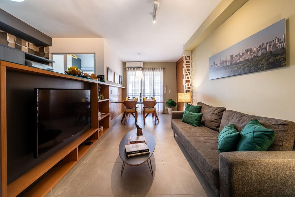 A2/301-2Q+Cama King+Ar p4 ao lado Morumbis&Einsten Apartment in Sao Paulo City