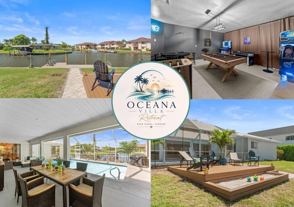 Waterfront Pool Game Room Gulf Access House in Cape Coral
