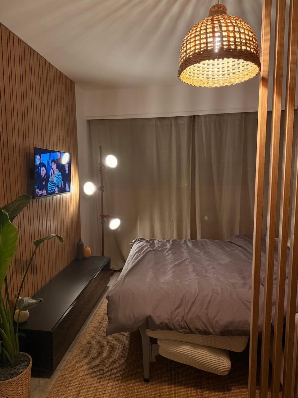 Bed, TV and multimedia, Photo of the whole room, Bedroom