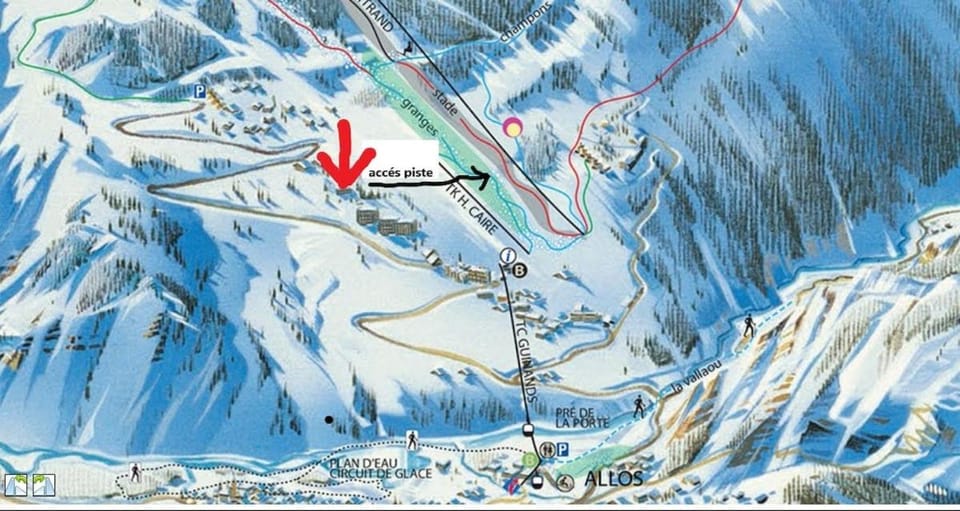 Appartement 4 à 6 personnes, pieds des pistes Apartment in Allos