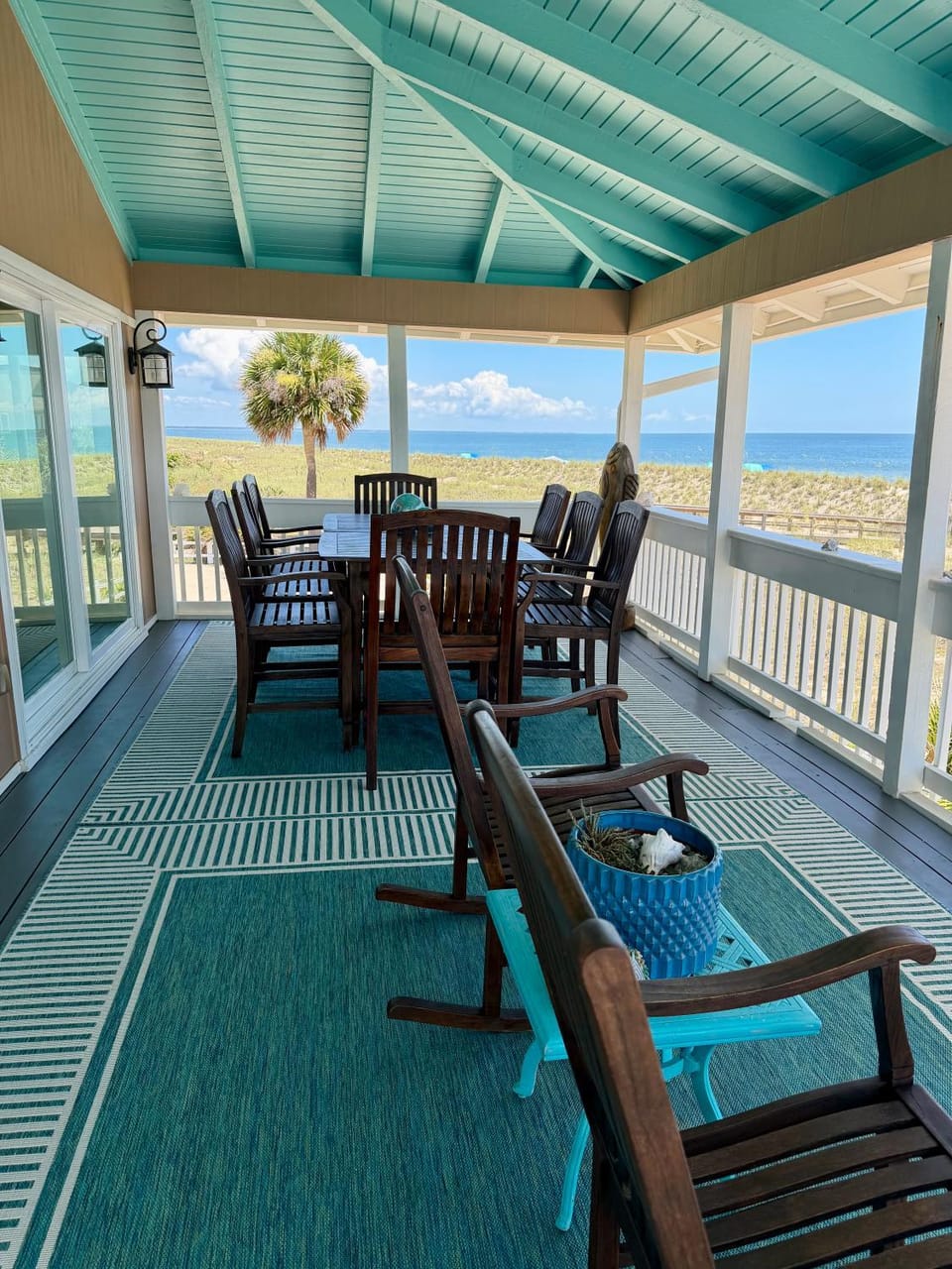 Natural landscape, Balcony/Terrace, Seating area, Sea view