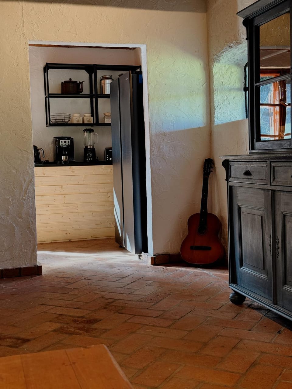 Kitchen or kitchenette, toaster