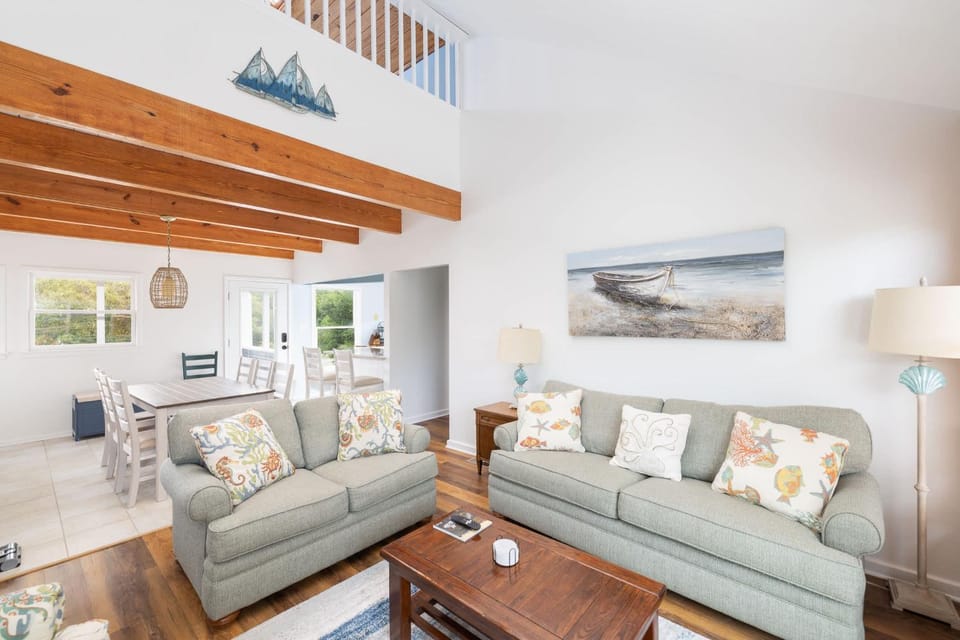 Coastal Getaway with Pool Spa Direct Beach Path House in Southern Shores