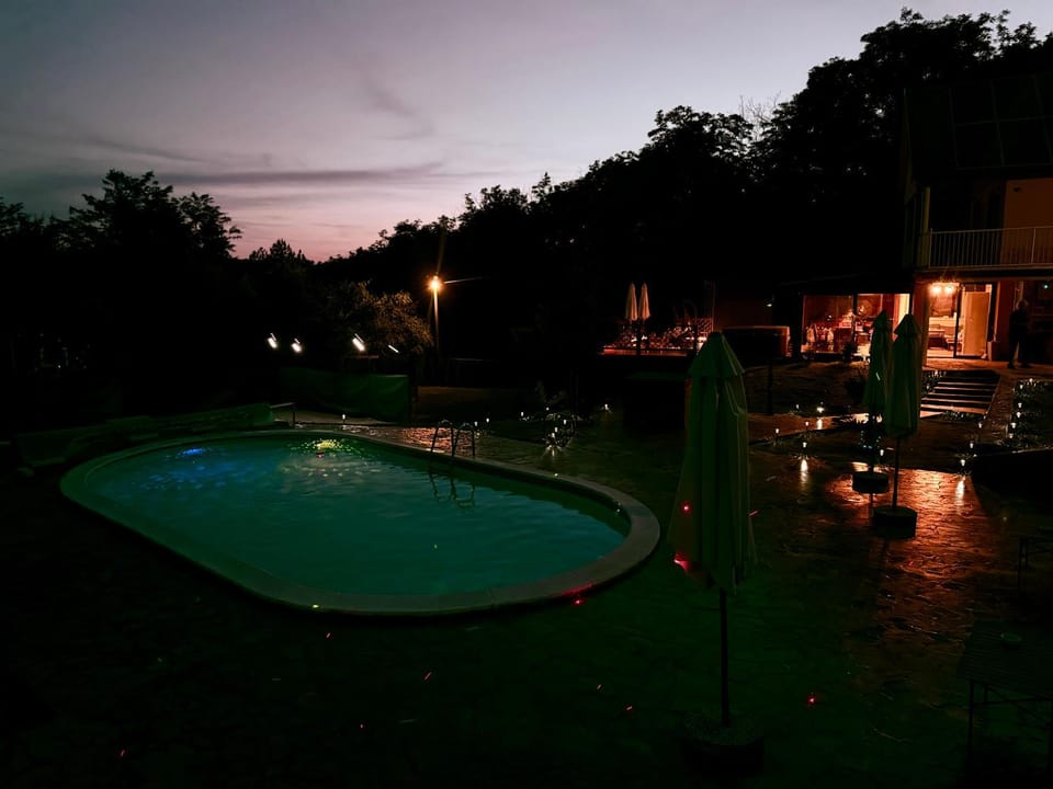 Night, Swimming pool, Swimming pool