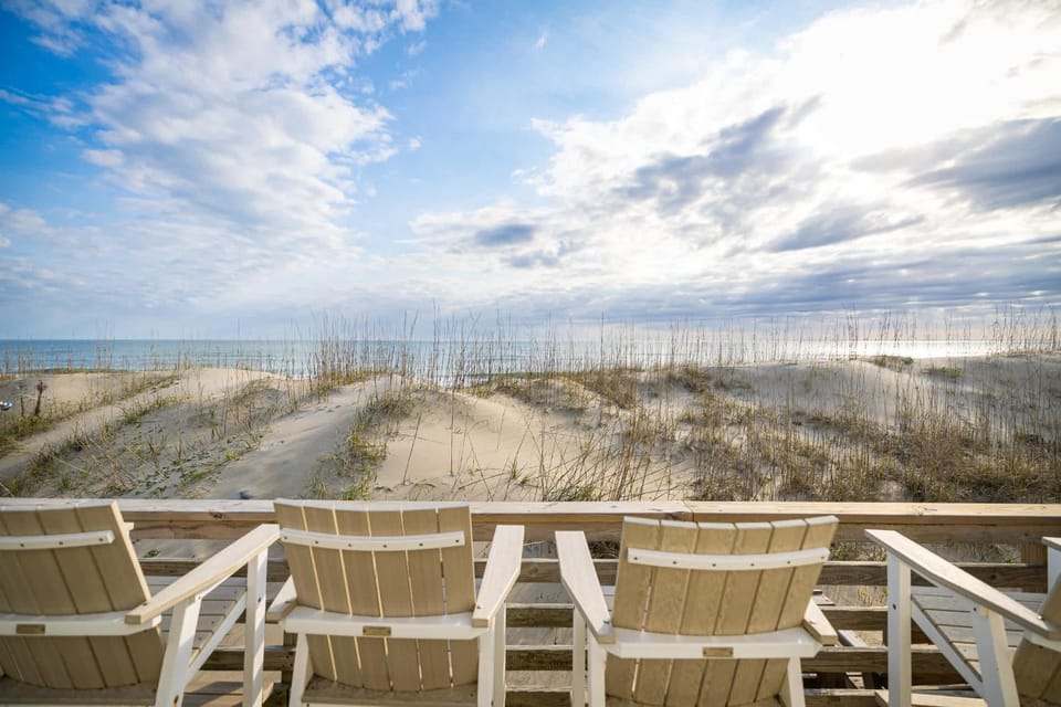 Oceanfront Escape with Coastal Views in Heart of KDH House in Kill Devil Hills