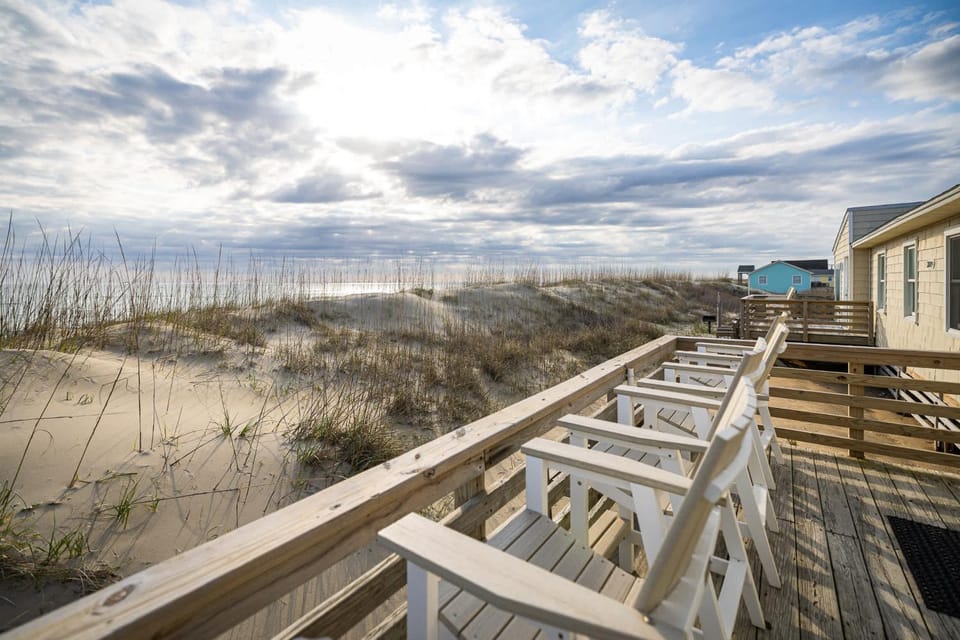 Oceanfront Escape with Coastal Views in Heart of KDH House in Kill Devil Hills