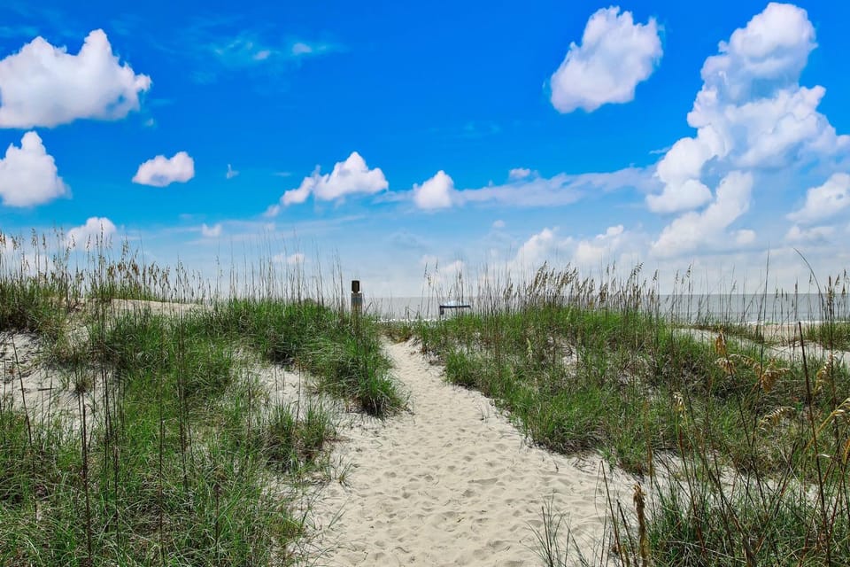 Dog Friendly - Ocean Views - Across the Street from Ocean House in Fernandina Beach
