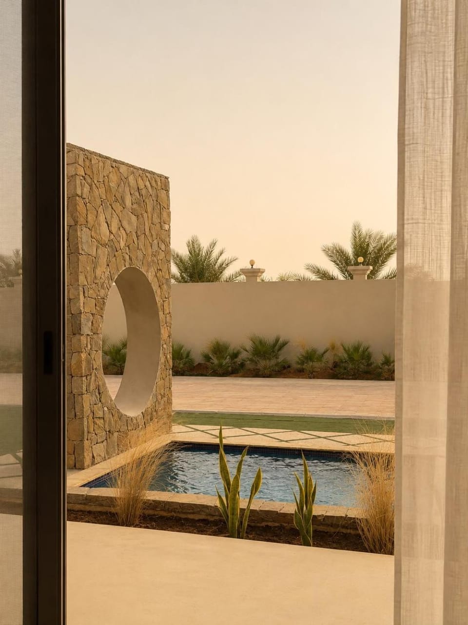 Natural landscape, Pool view, Swimming pool