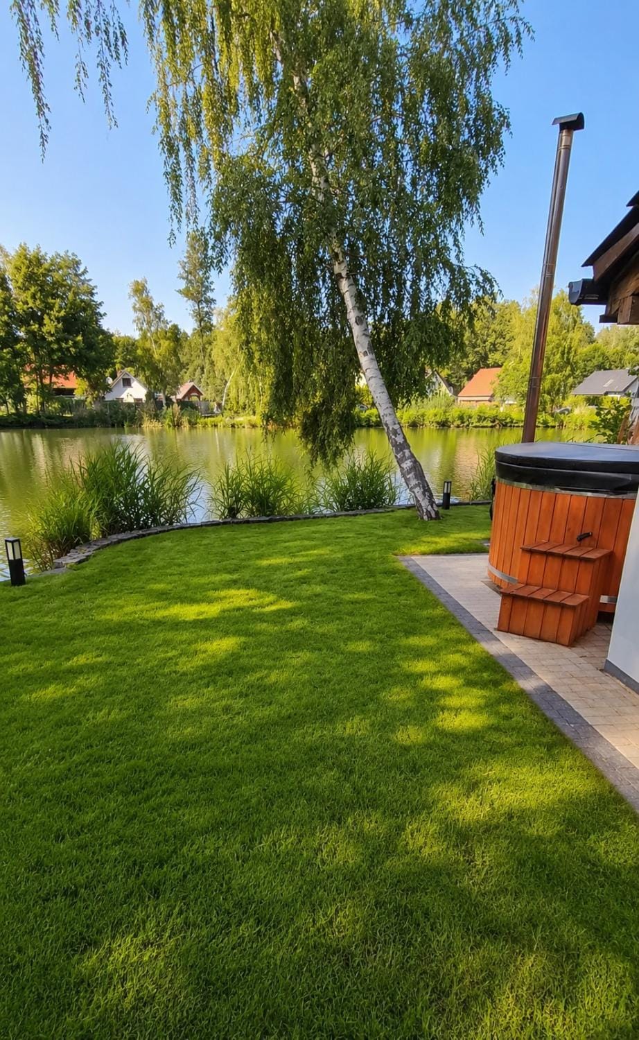 Natural landscape, Garden view, Lake view
