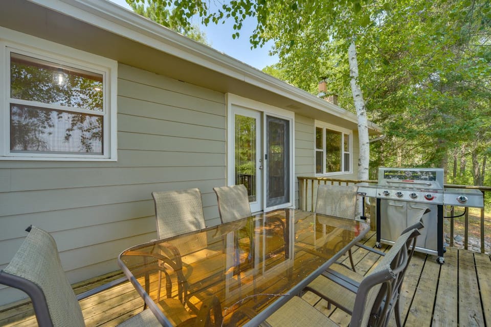 Waterfront Stay w/ Dock & Views on Minong Flowage House in Wascott