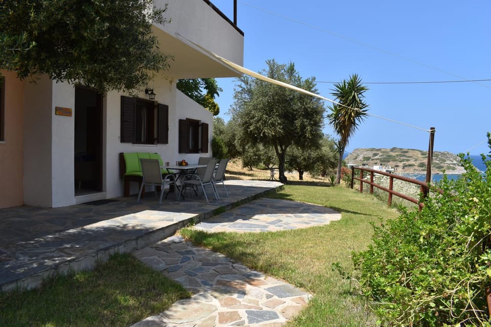Property building, Patio, Natural landscape, Garden, Sea view
