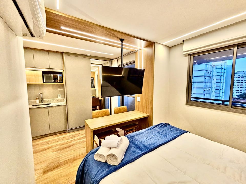 Nex One Paraíso! Piscina Academia Cowork - 3min do Metrô Apartment in Sao Paulo City
