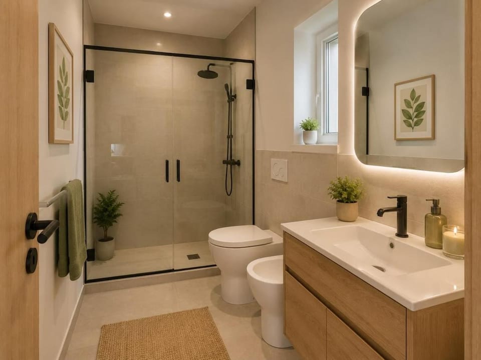 Shower, Toilet, Bathroom, bidet, towels