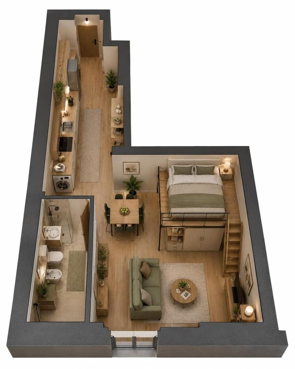 Casa Flavia by Gio Ponti, Design & Luxe metro M4 Apartment in Milan