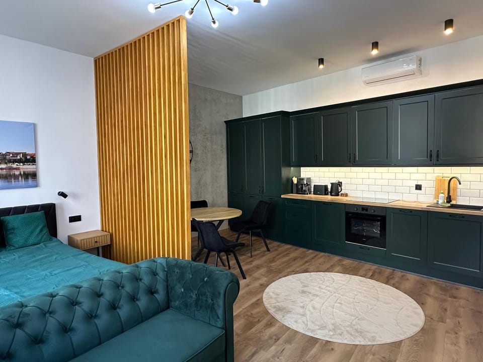 Kitchen or kitchenette, Living room, Seating area