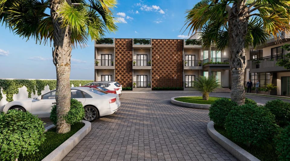 Property building, Facade/entrance, Parking