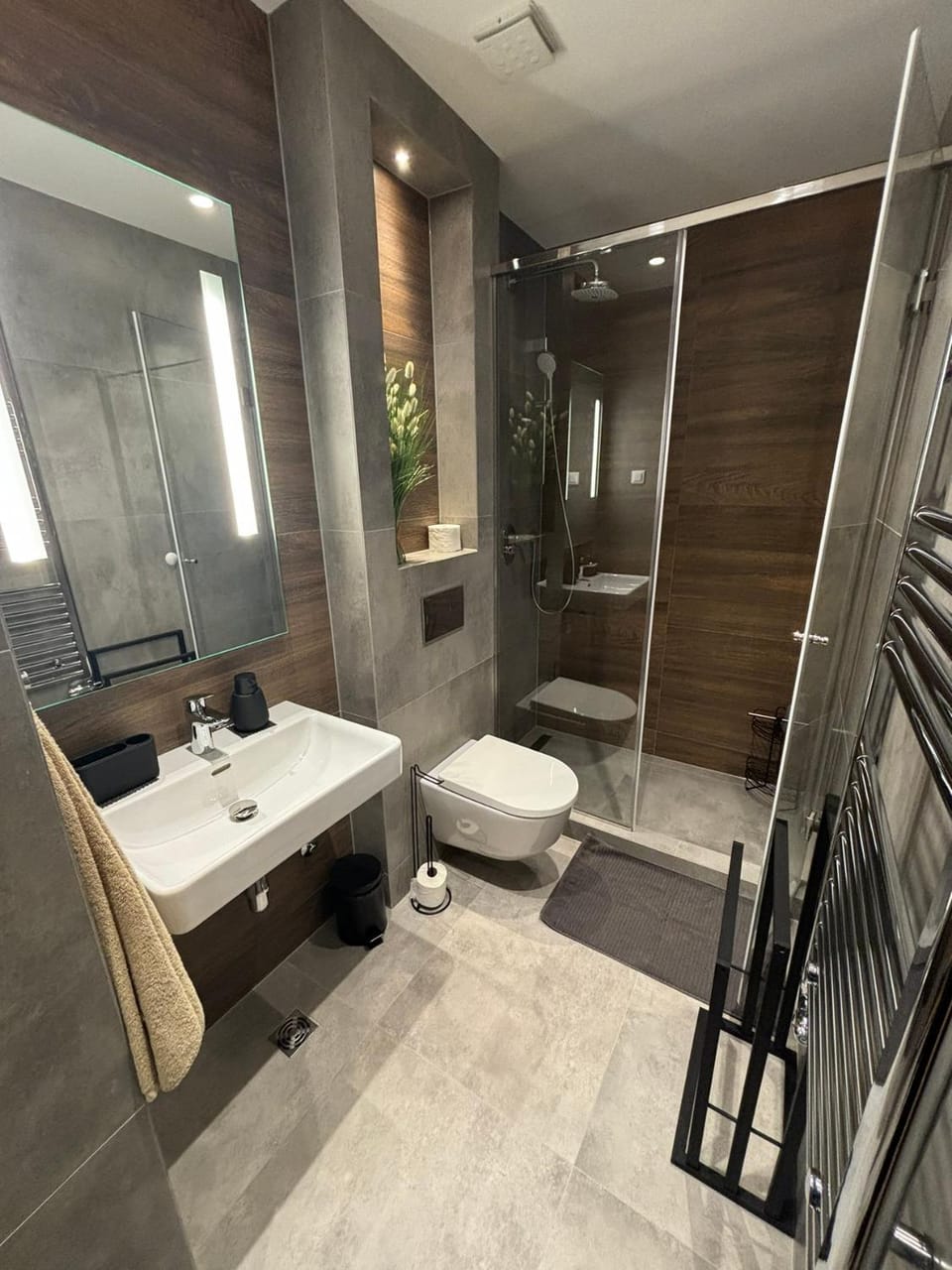 Shower, Toilet, Bathroom, towels
