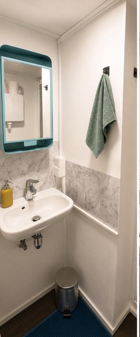 Bathroom, towels