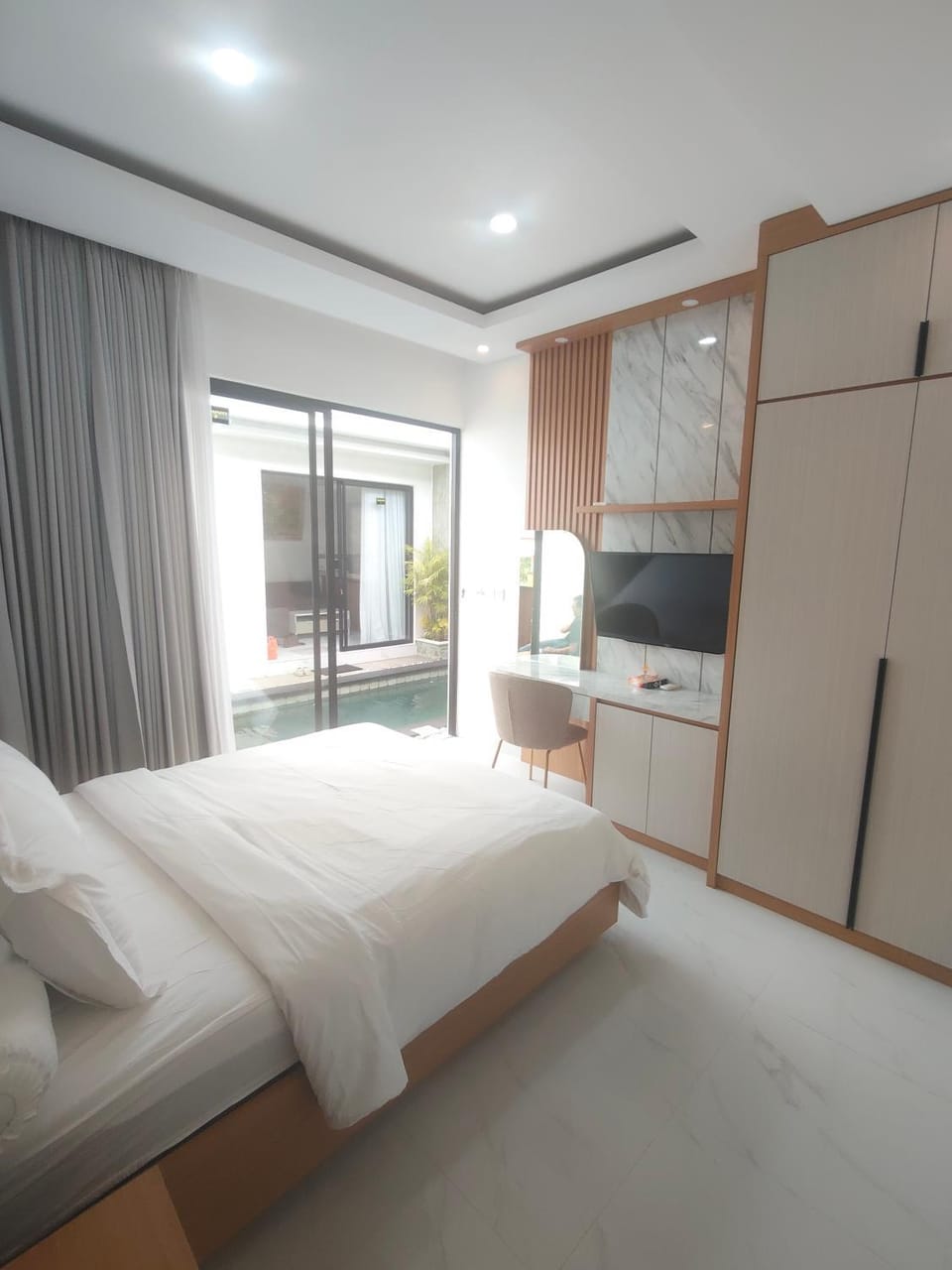 Bed, Photo of the whole room, Bedroom, wardrobe