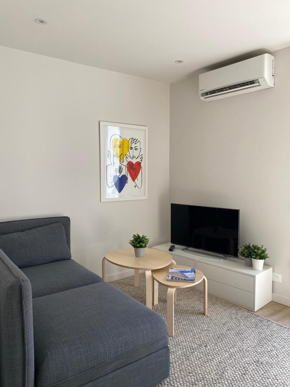 TV and multimedia, Living room, Seating area, air conditioner