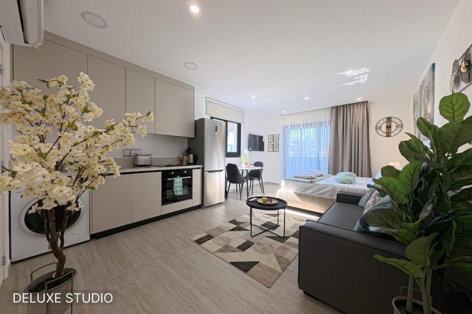 Bed, TV and multimedia, Kitchen or kitchenette, Living room, Photo of the whole room, Dining area, stove, toaster