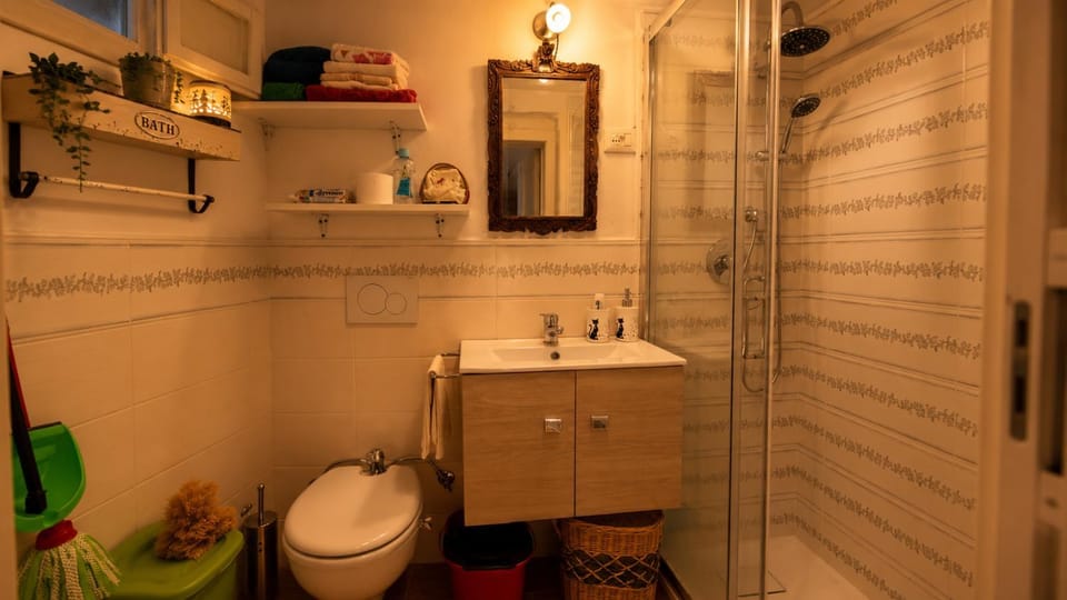 Shower, Toilet, Bathroom, towels