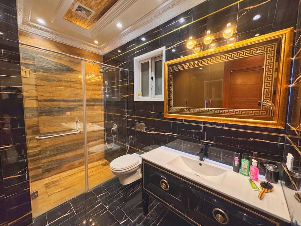 Shower, Toilet, towels