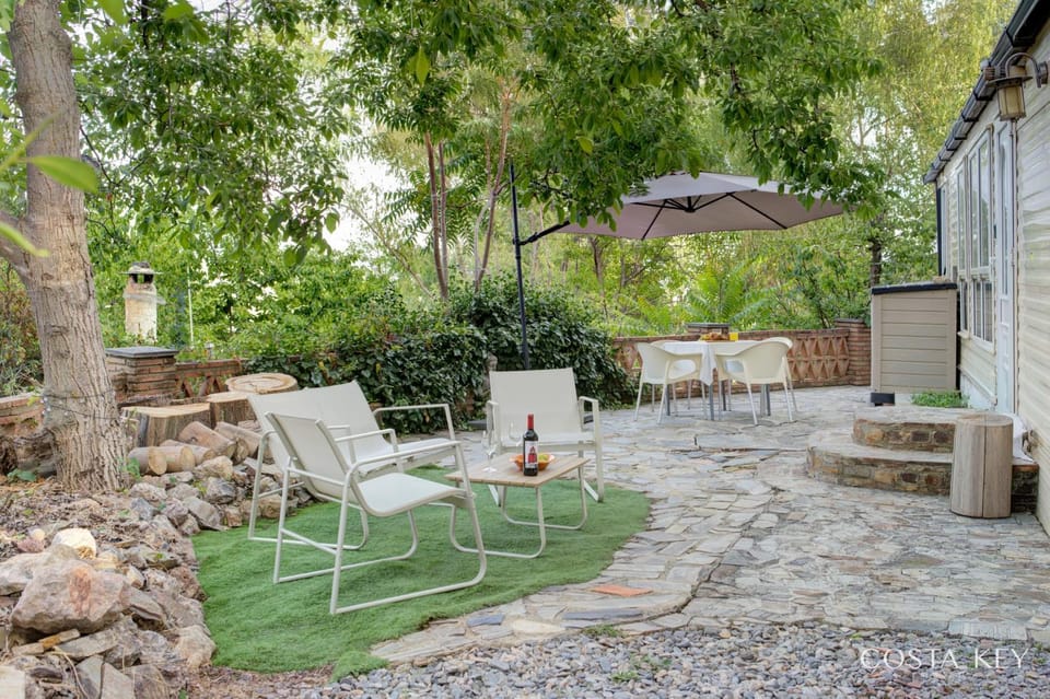 Patio, Spring, Day, Garden, Garden view