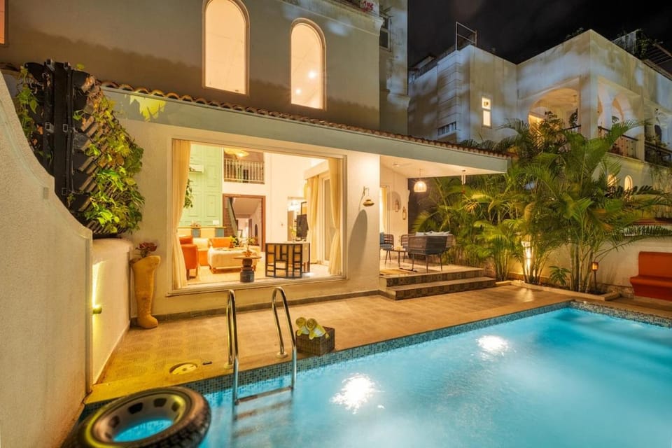 Patio, Seating area, Pool view, Swimming pool, sunbed