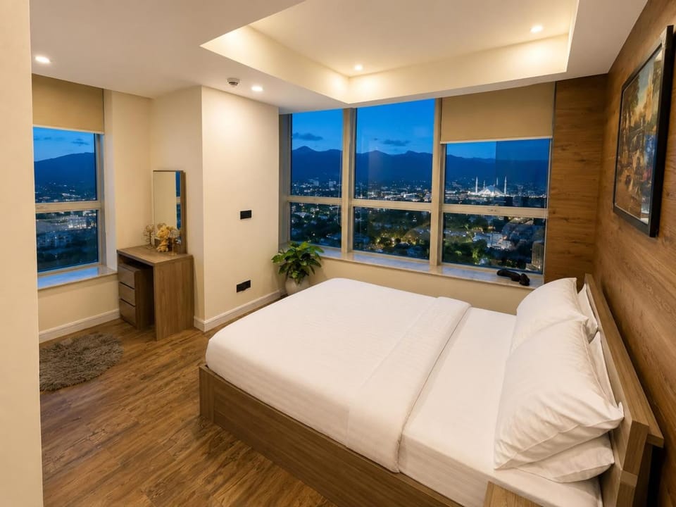 Bed, Natural landscape, Bedroom