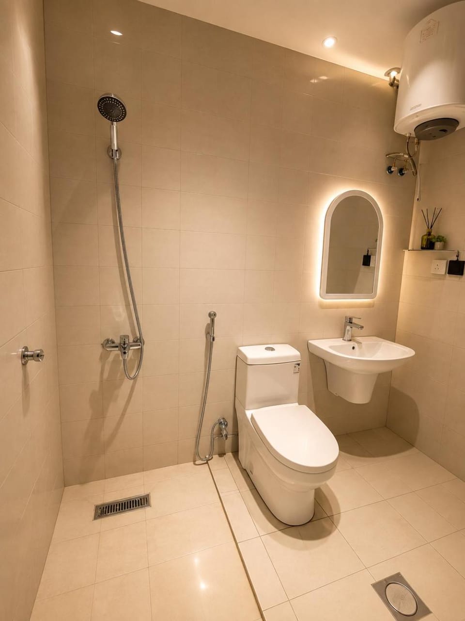 Shower, Toilet, Bathroom, towels