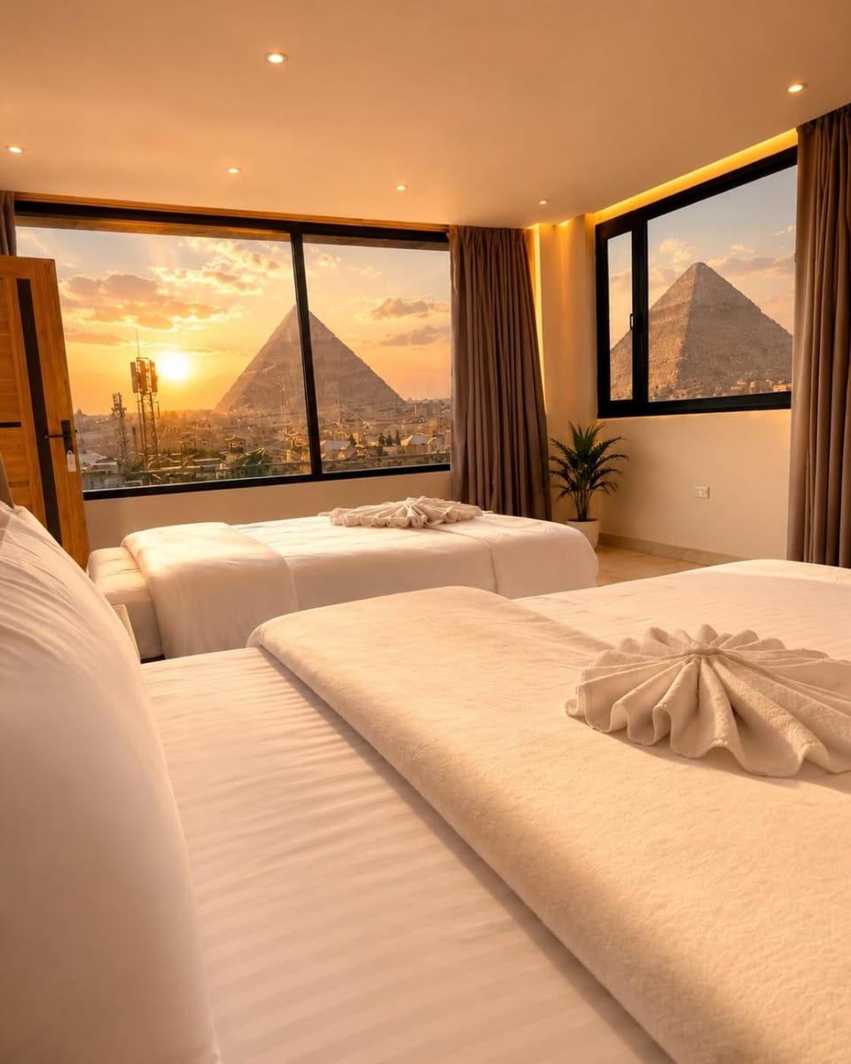 Bed, Natural landscape, Photo of the whole room, Bedroom, Mountain view, towels