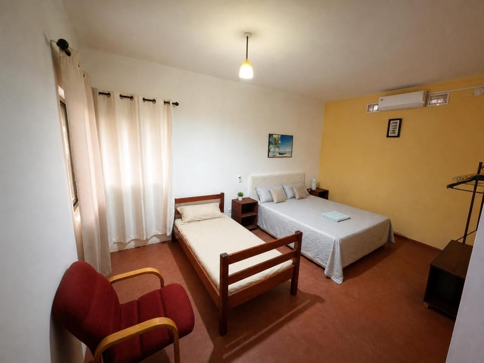 Bed, Photo of the whole room, Bedroom, air conditioner
