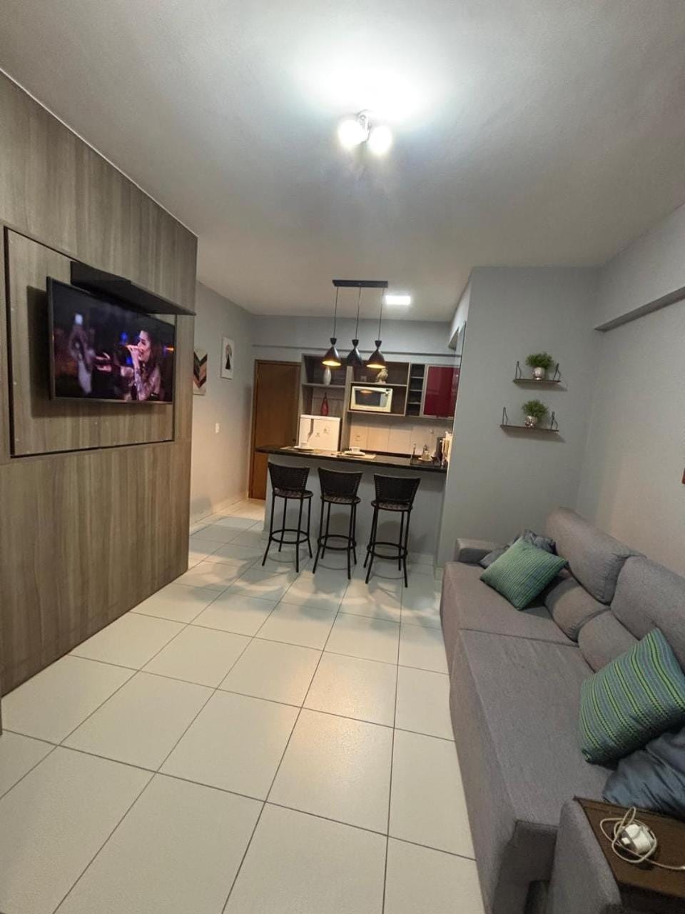 Lindo ap Bueno Px shopping bakery park restaurant bar Apartment in Goiania