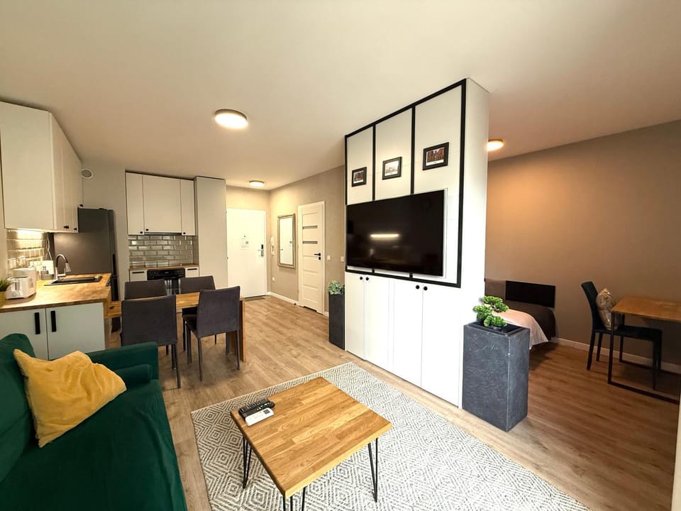 Communal lounge/ TV room, TV and multimedia, Kitchen or kitchenette, Living room, Seating area, Dining area