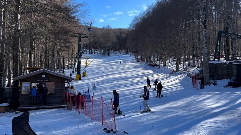 Winter, Skiing