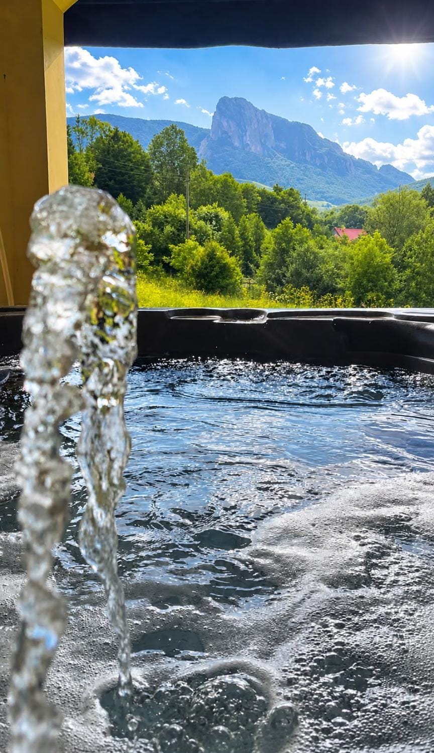 Hot Tub, Mountain view