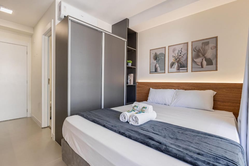 Encato de Studio no Brooklin próximo à Berrini Apartment in Sao Paulo City