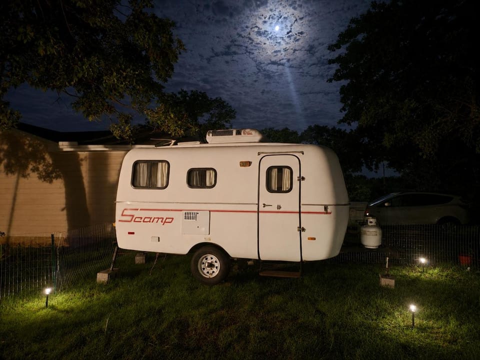 Private Retreat with Scamp Camper Campground/ 
RV Resort in Norman