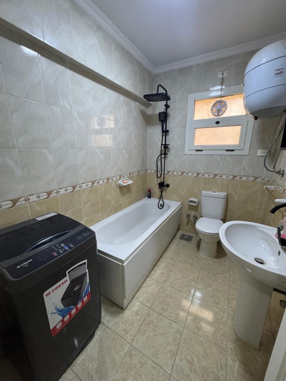 Modern 3-BR Apartment, private garden in Al Rehab Apartment in New Cairo City