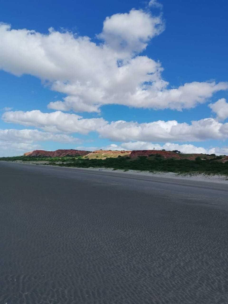 Natural landscape, Beach, Mountain view